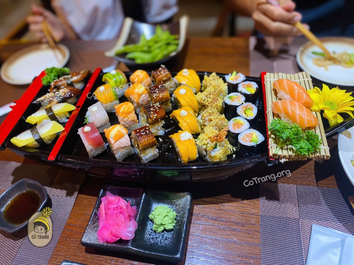 Menu thức ăn tại Kiiro Sushi Đà Nẵng